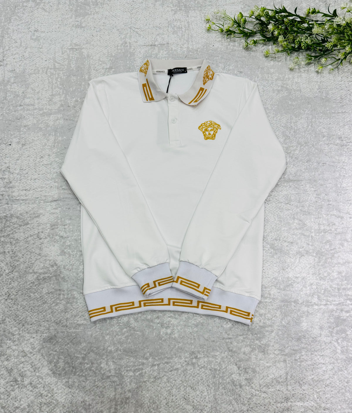 VRSC polo sweatshirt beyaz