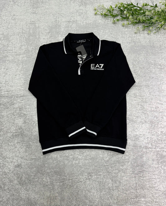 EA7 polo sweatshirt siyah