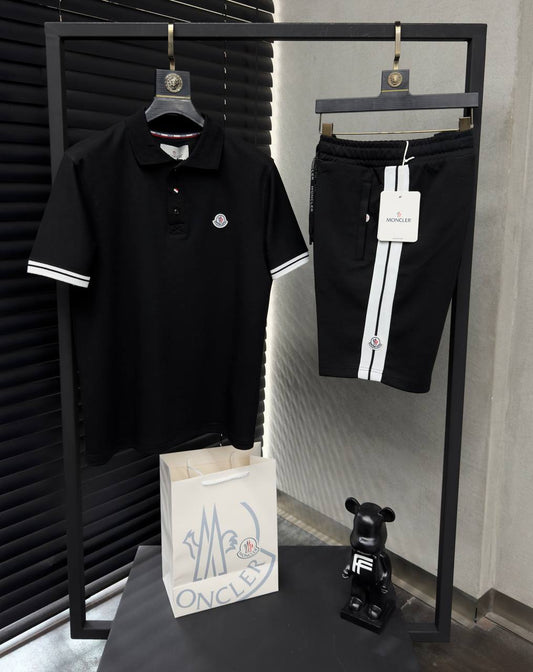 MONCLER şort takımı siyah