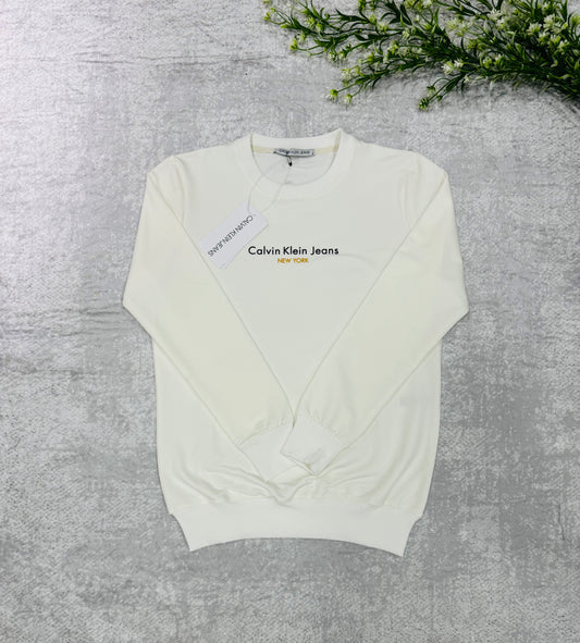 CK 02 sweatshirt beyaz