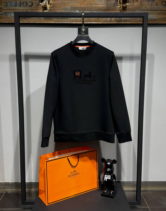 HERMES sweatshirt siyah