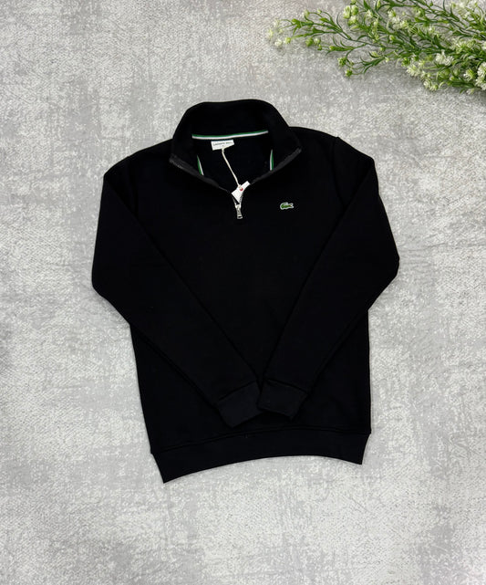 LCST fermuarlı sweatshirt siyah